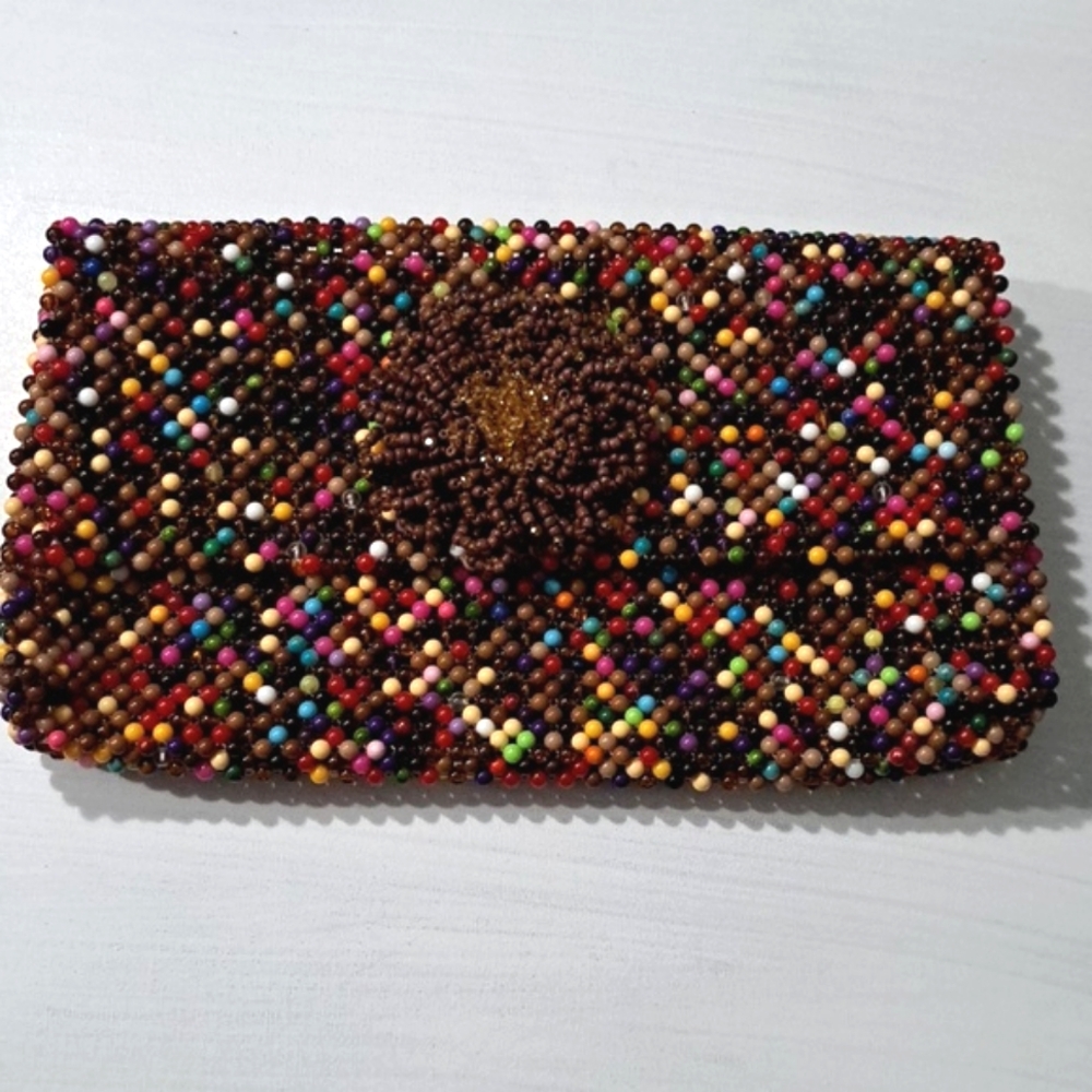 Custom Boho Beaded Clutch